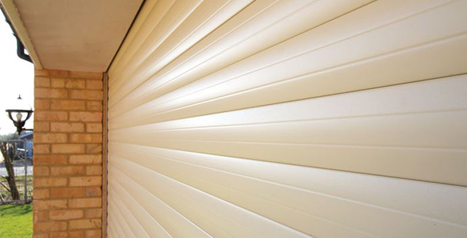 Aluminium Roller Garage Door Close Up