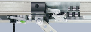 Hormann latch locking system in operator boom