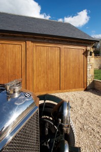 Idigbo timber garage doors