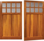 Side Hinged Timber Garage Door with Windows